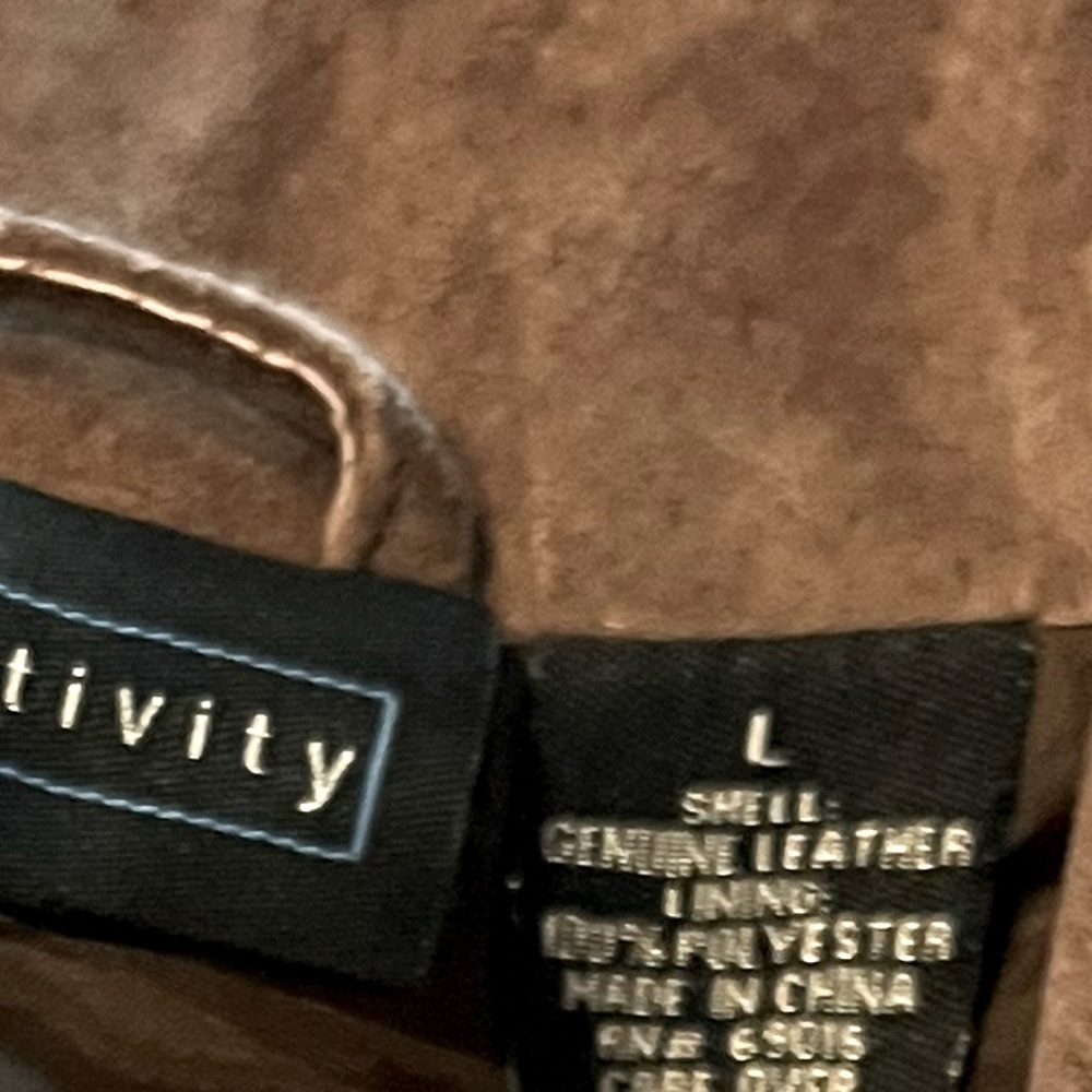 LADIES Relativity Leather Jacket - Size Large - Picture 4 of 8